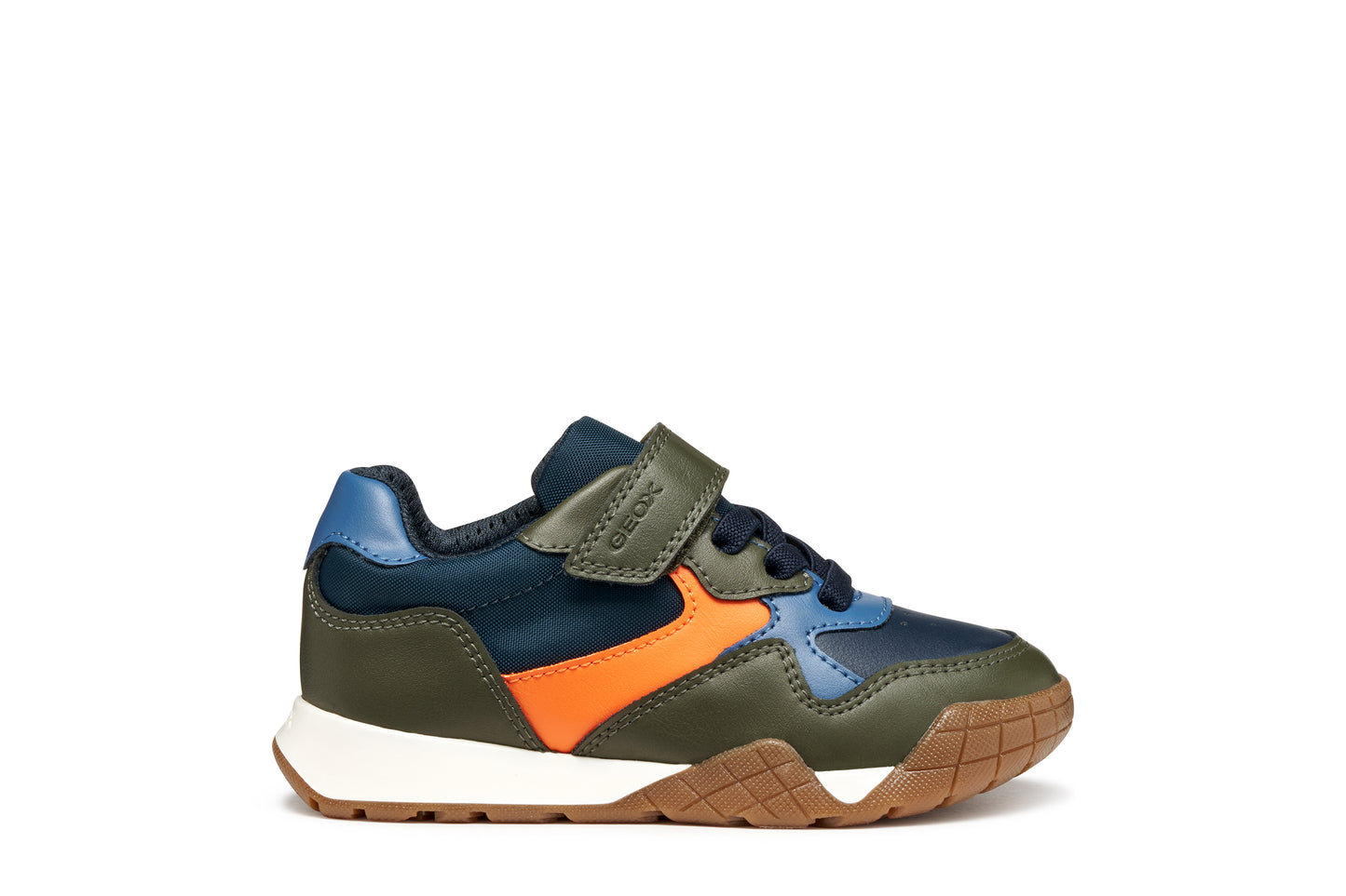 Geox Rann-E Boys Green Orange Trainer