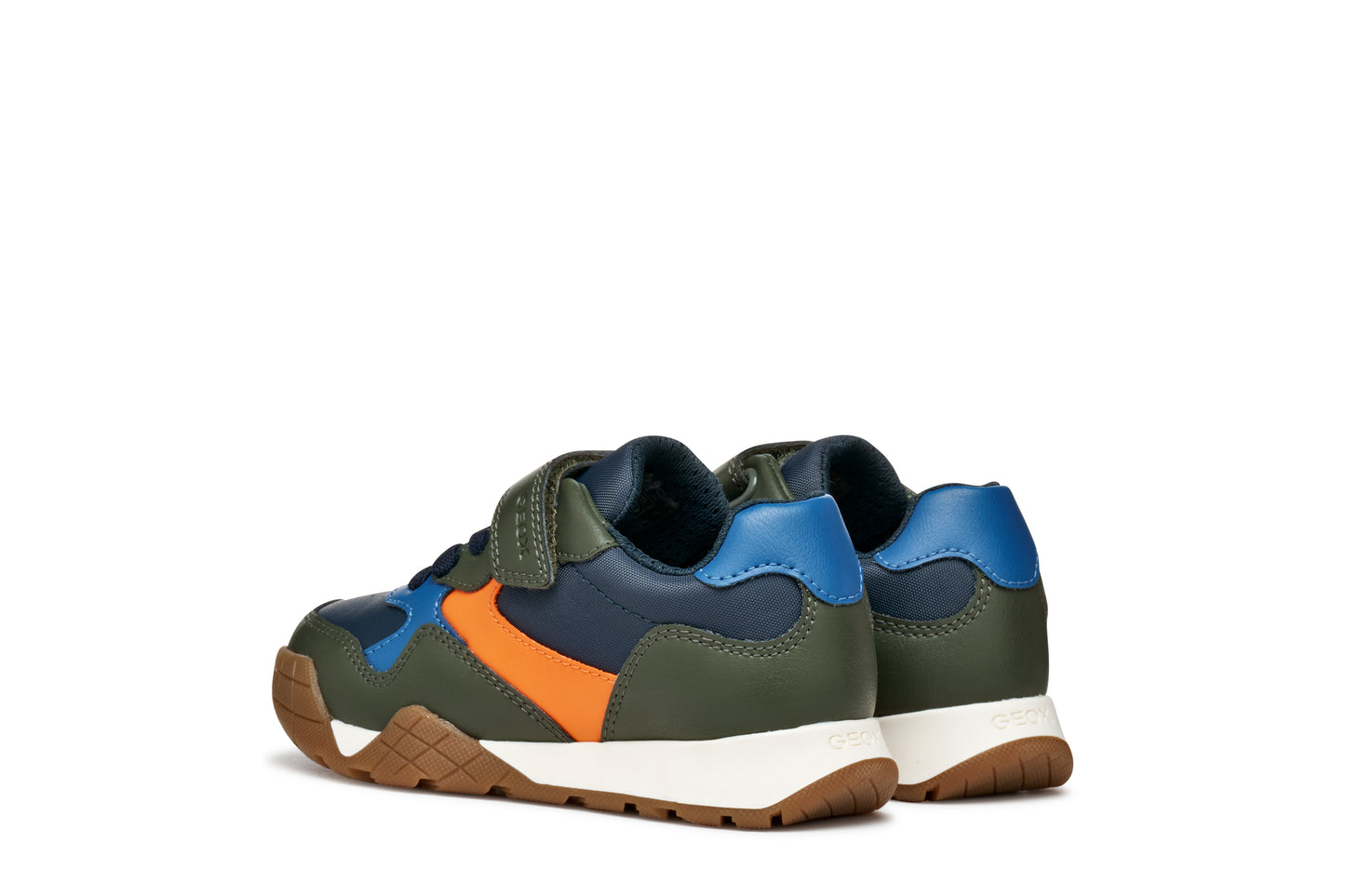 Geox Rann-E Boys Green Orange Trainer