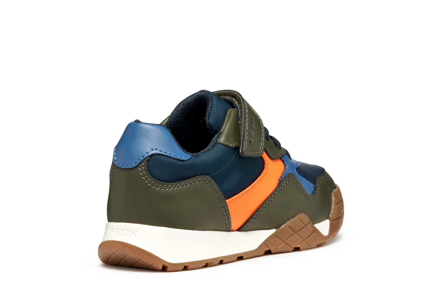 Geox Rann-E Boys Green Orange Trainer