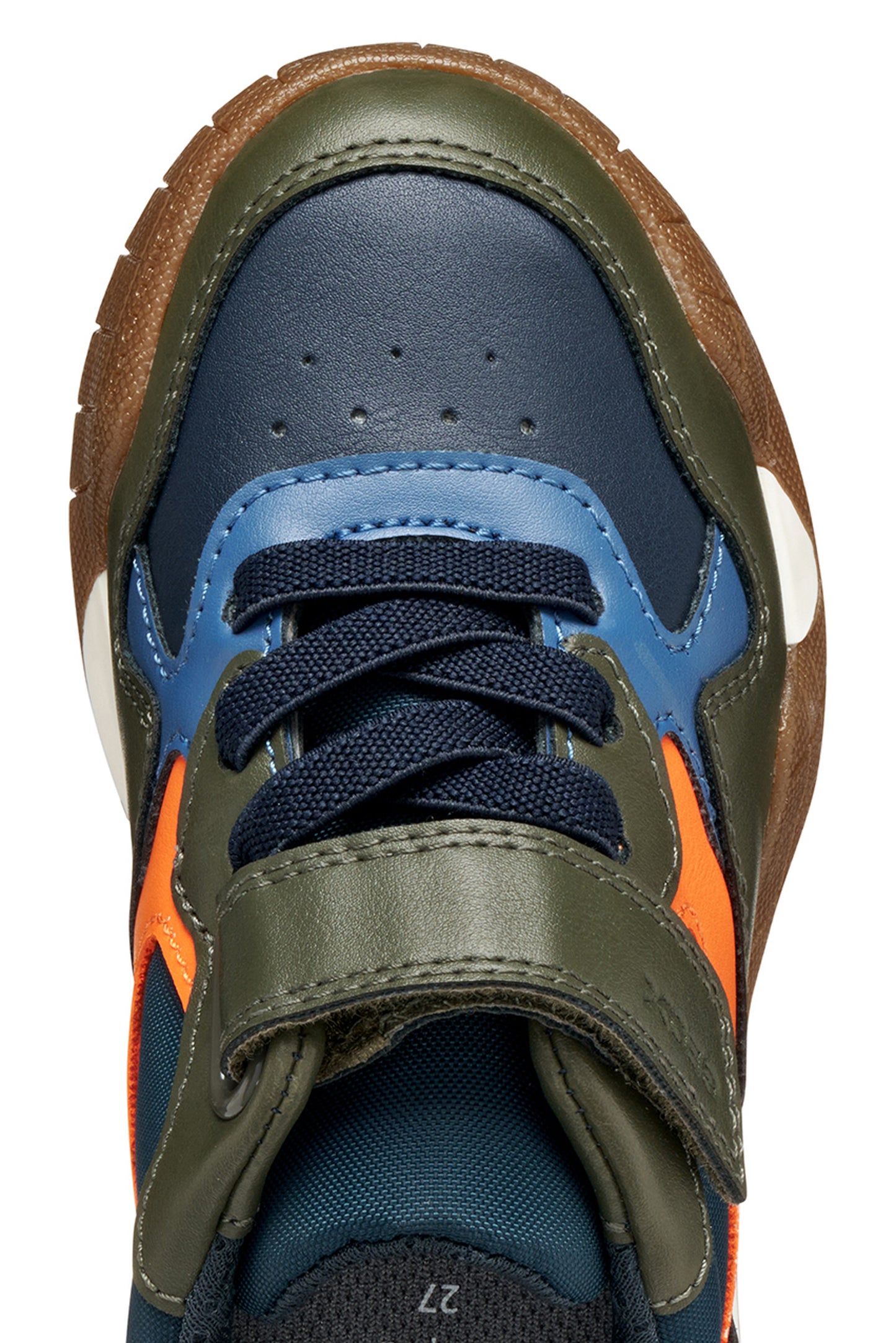 Geox Rann-E Boys Green Orange Trainer