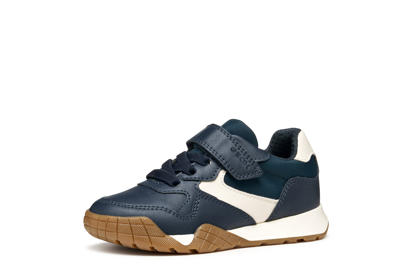 Geox Rann-E Boys Navy Ivory Trainer