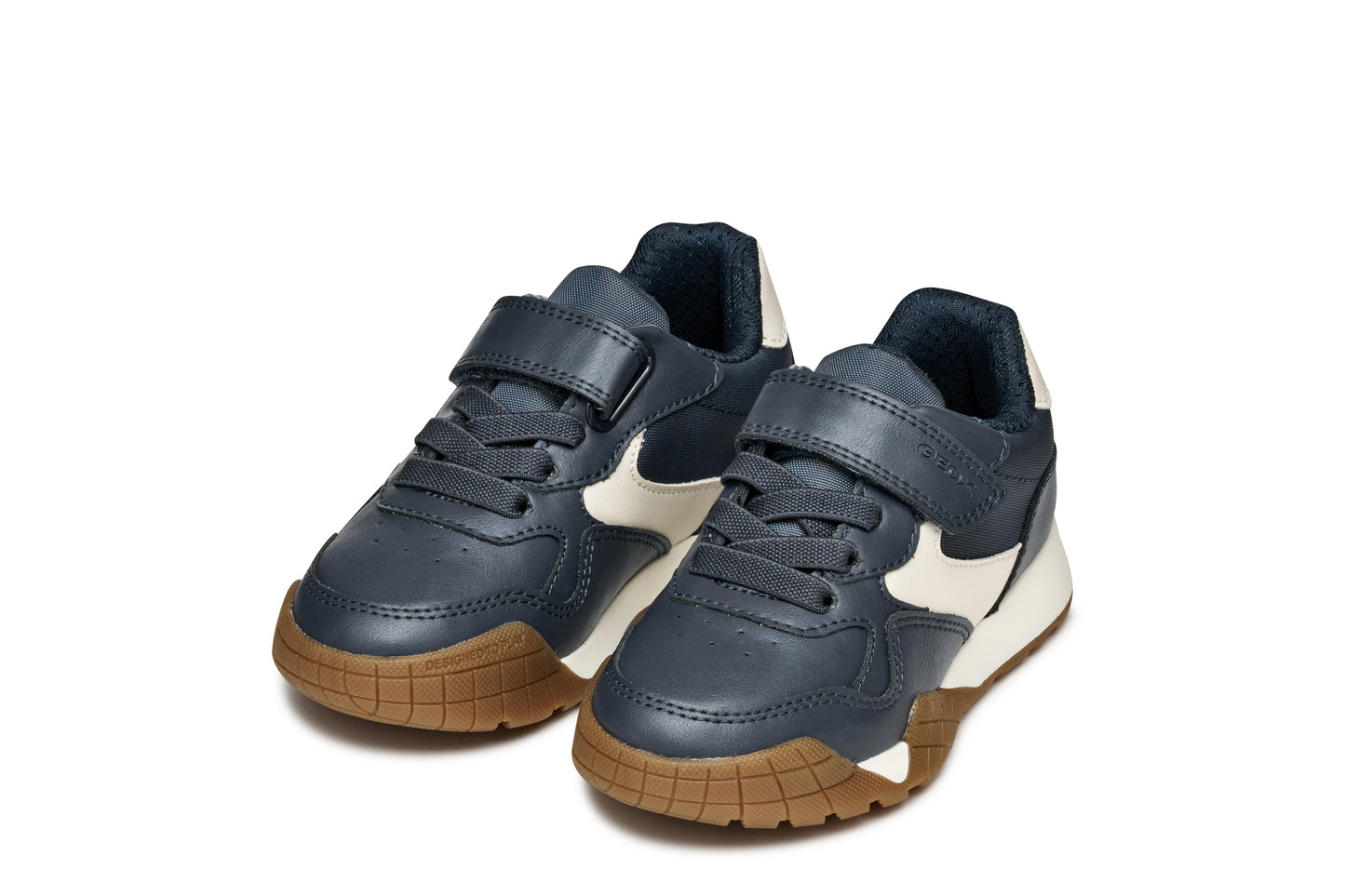 Geox Rann-E Boys Navy Ivory Trainer