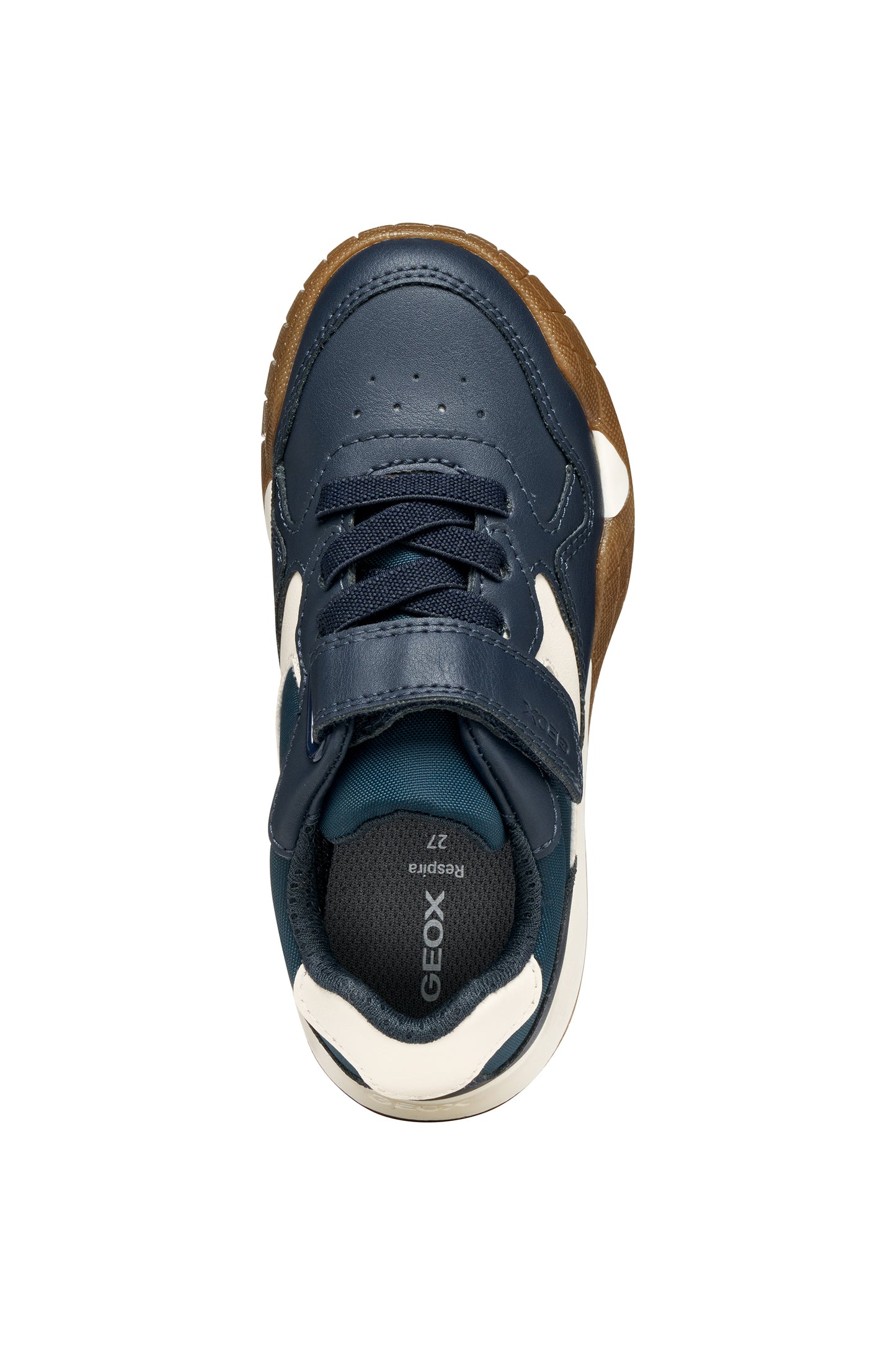 Geox Rann-E Boys Navy Ivory Trainer