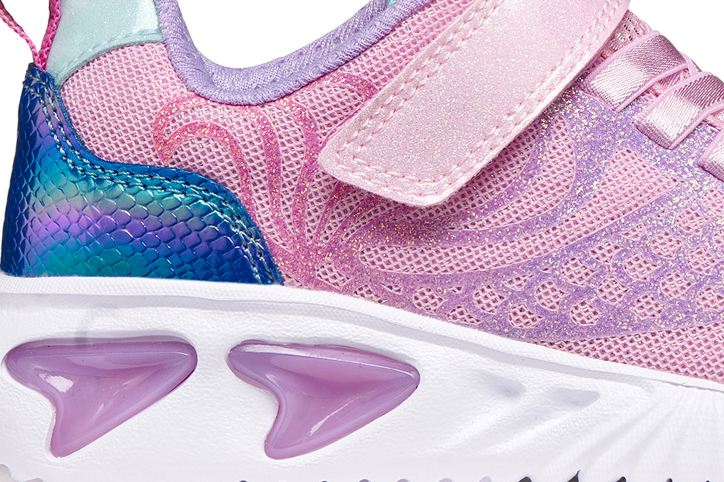 Geox Assister Girls Pink Lilac Lights Trainer