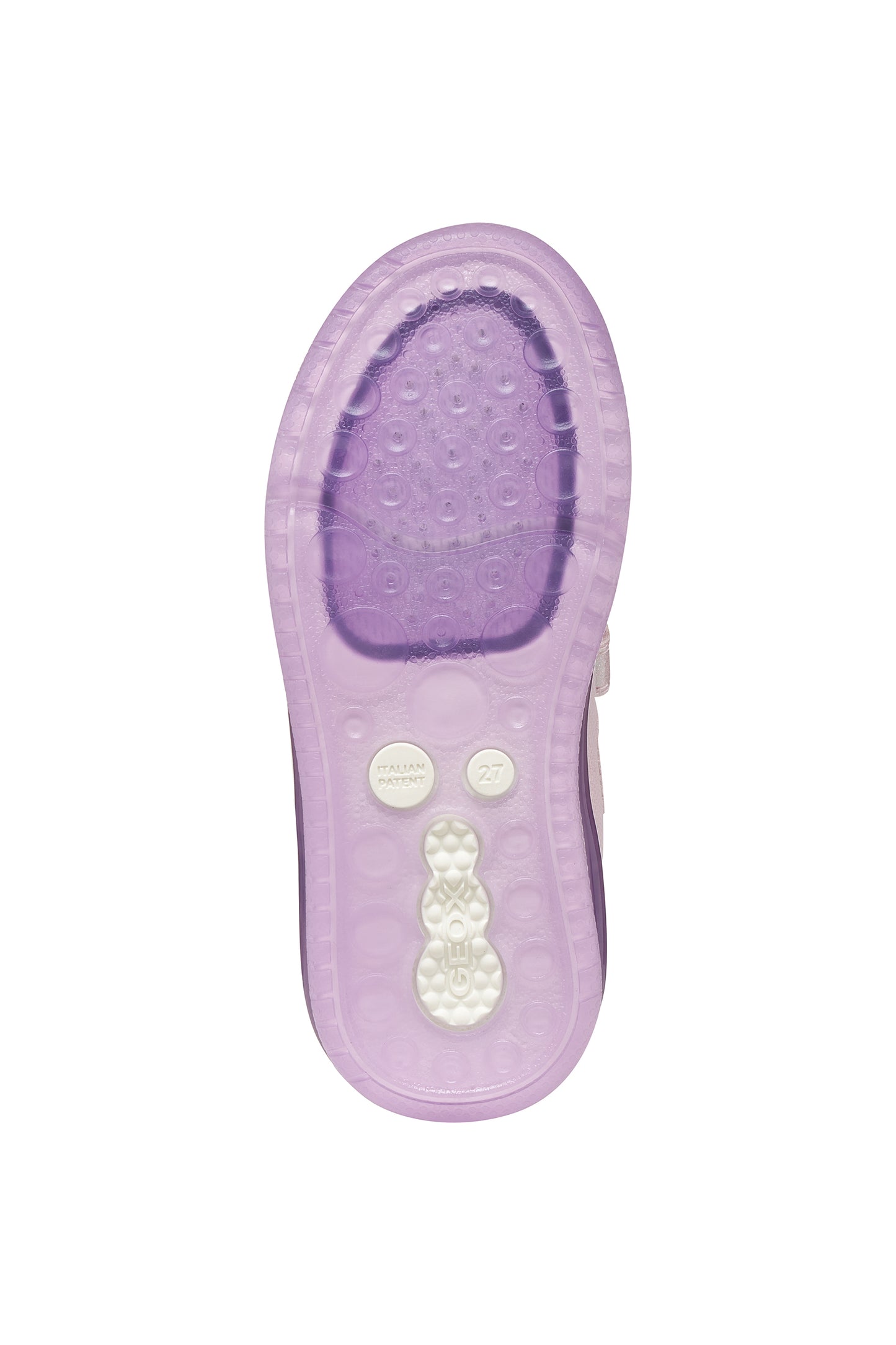Geox Sketlite Unicorn Girls Pink Lilac Lights Trainer