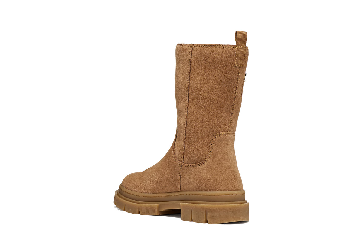 Geox Karsyn Girls Tan Suede Waterproof Boot