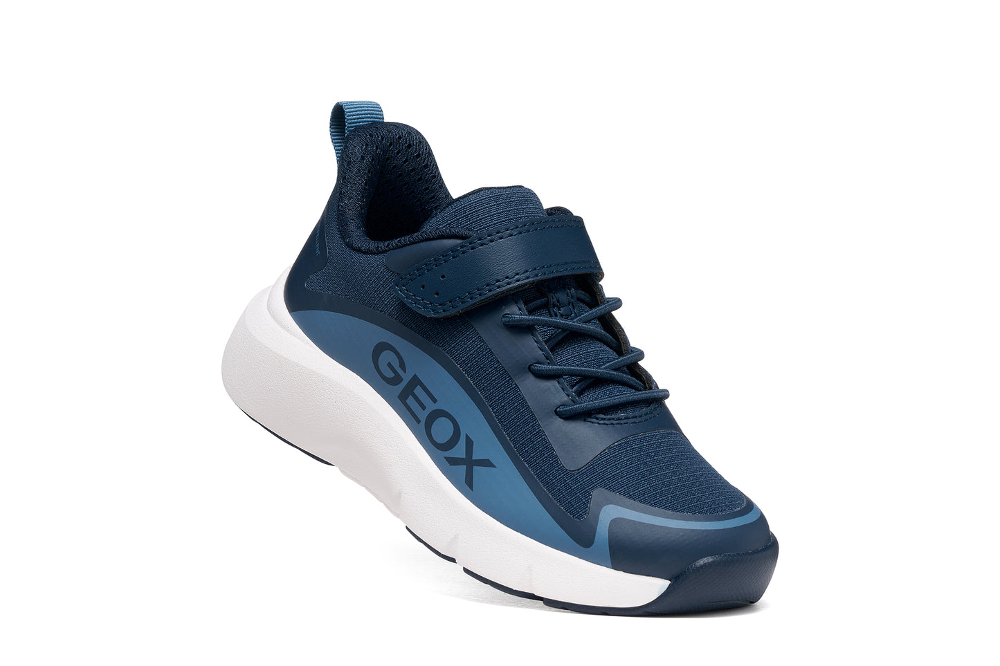 Geox Pro-Ran Boys Navy Blue Water Repellant Trainer