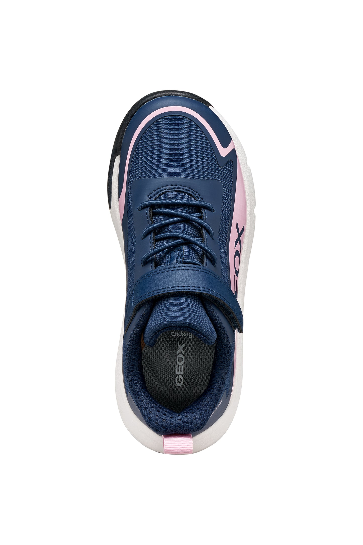 Geox Pro-Ran Girls Navy Pink Water Repellant Trainer