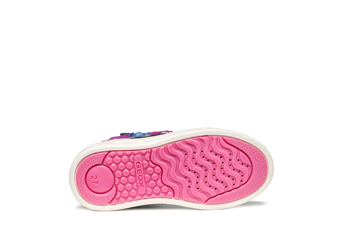 Geox Skylin Love Girls Navy Multicolour Light Up Boot