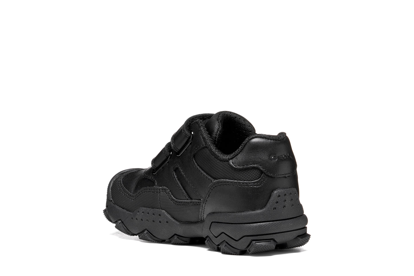 Geox Buller Boys Black School Shoe