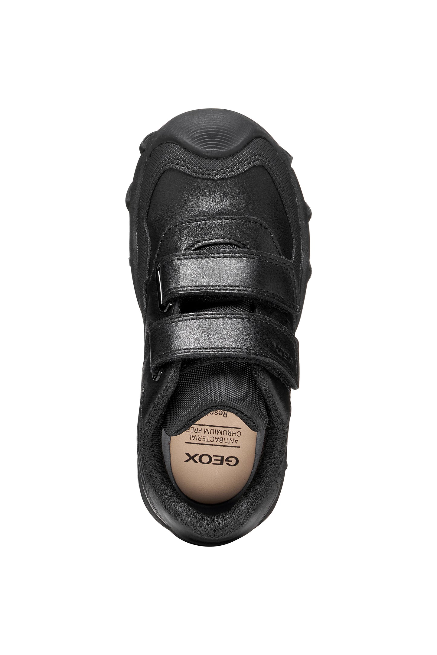 Geox Buller Boys Black School Shoe