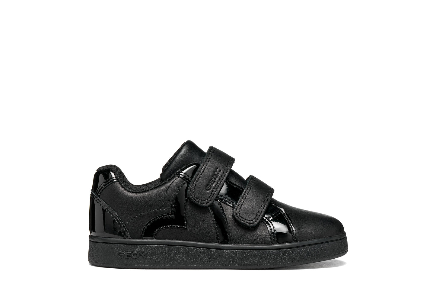 Geox Eclyper Girls Black Trainer School Shoe