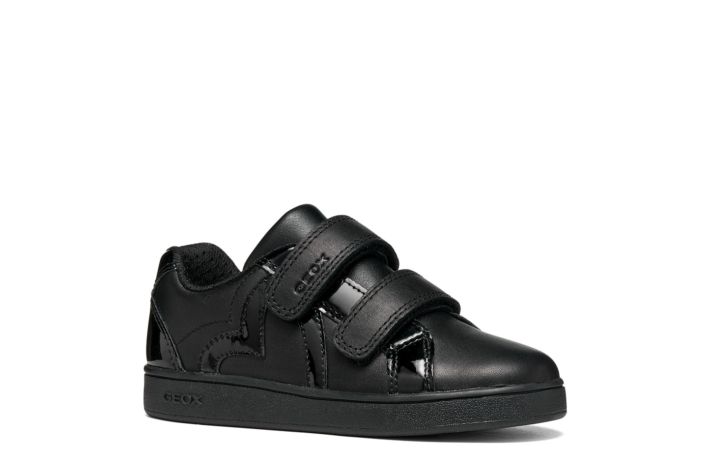 Geox Eclyper Girls Black Trainer School Shoe