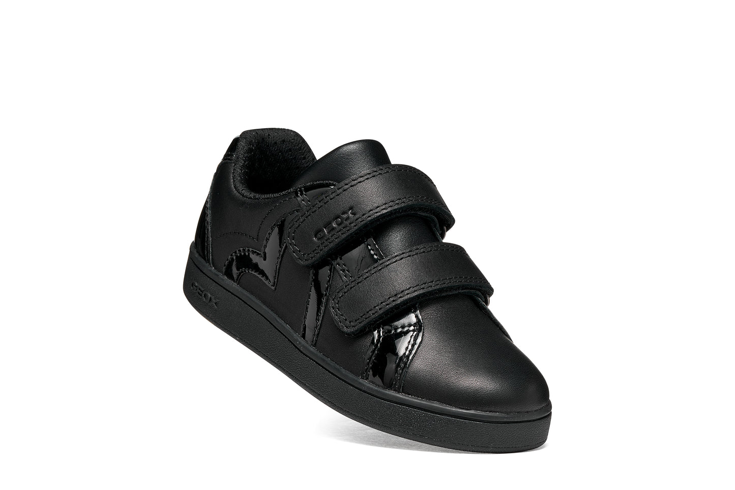 Geox Eclyper Girls Black Trainer School Shoe