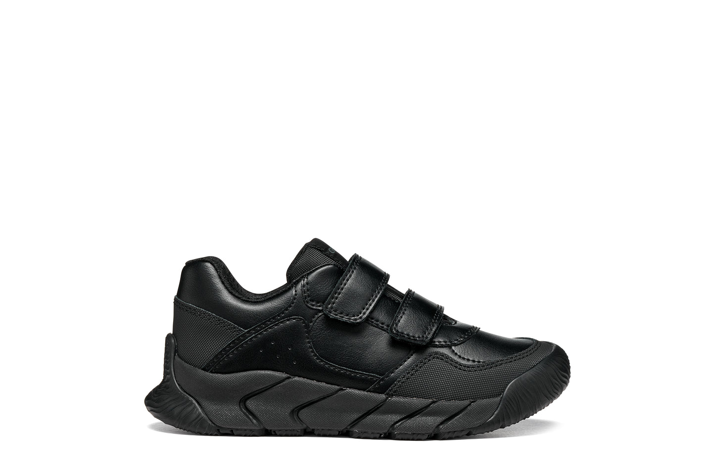 Geox Flexyper Pro Boys Black School Shoe