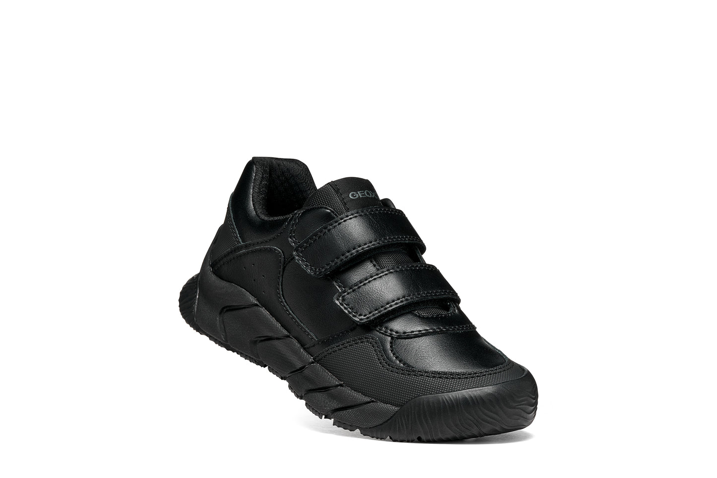 Geox Flexyper Pro Boys Black School Shoe