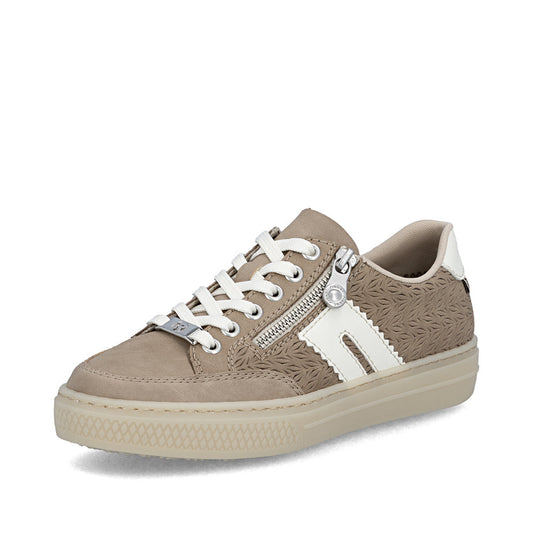 Rieker Sport L590320 Womens Beige Platform Trainer