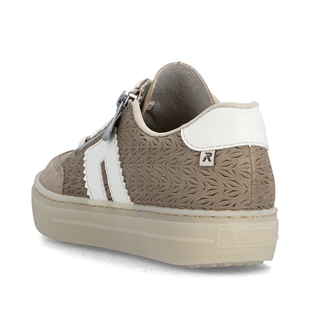 Rieker Sport L590320 Womens Beige Platform Trainer