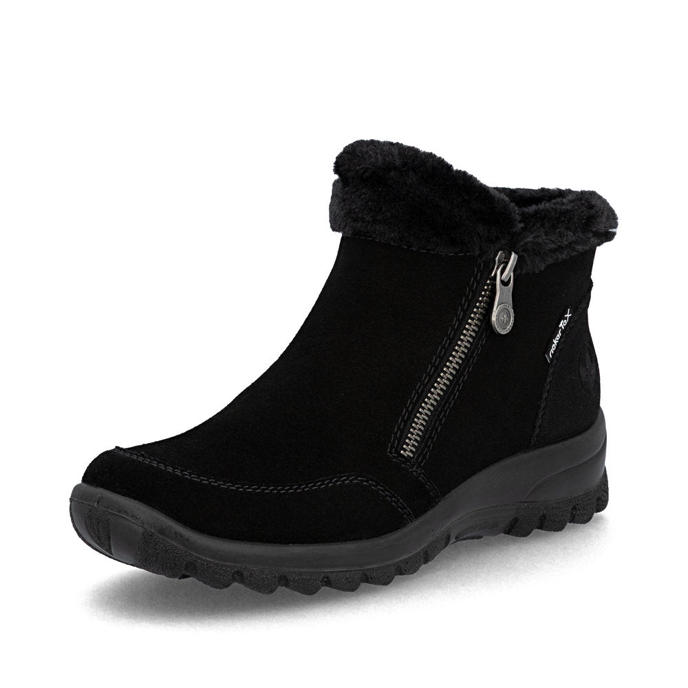 Rieker L718800 Womens Black Waterproof Warm Boot