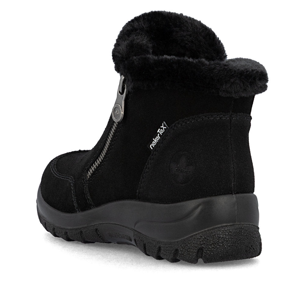 Rieker L718800 Womens Black Waterproof Warm Boot