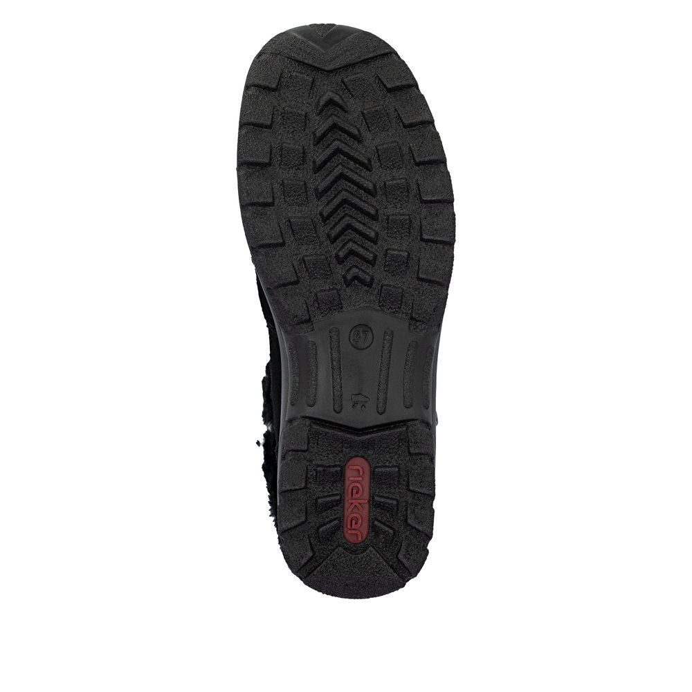 Rieker L718800 Womens Black Waterproof Warm Boot