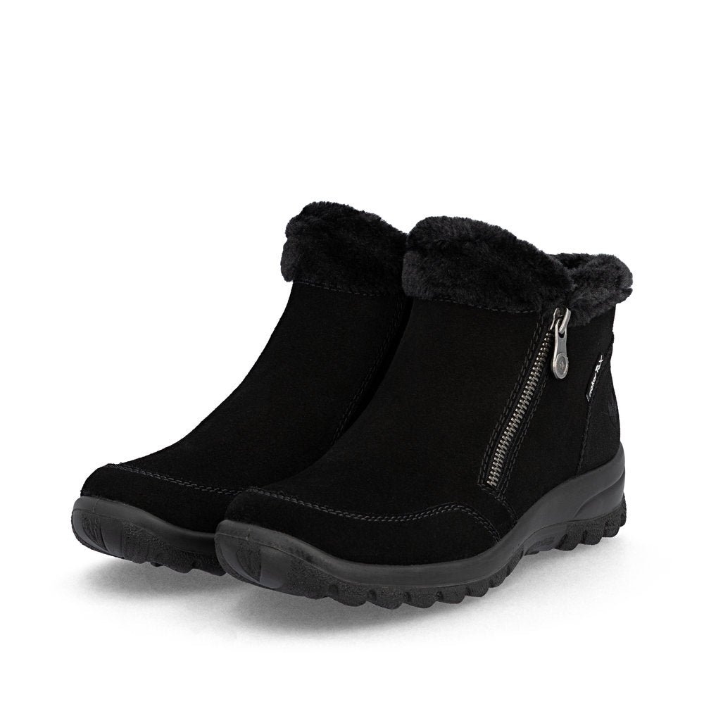 Rieker L718800 Womens Black Waterproof Warm Boot