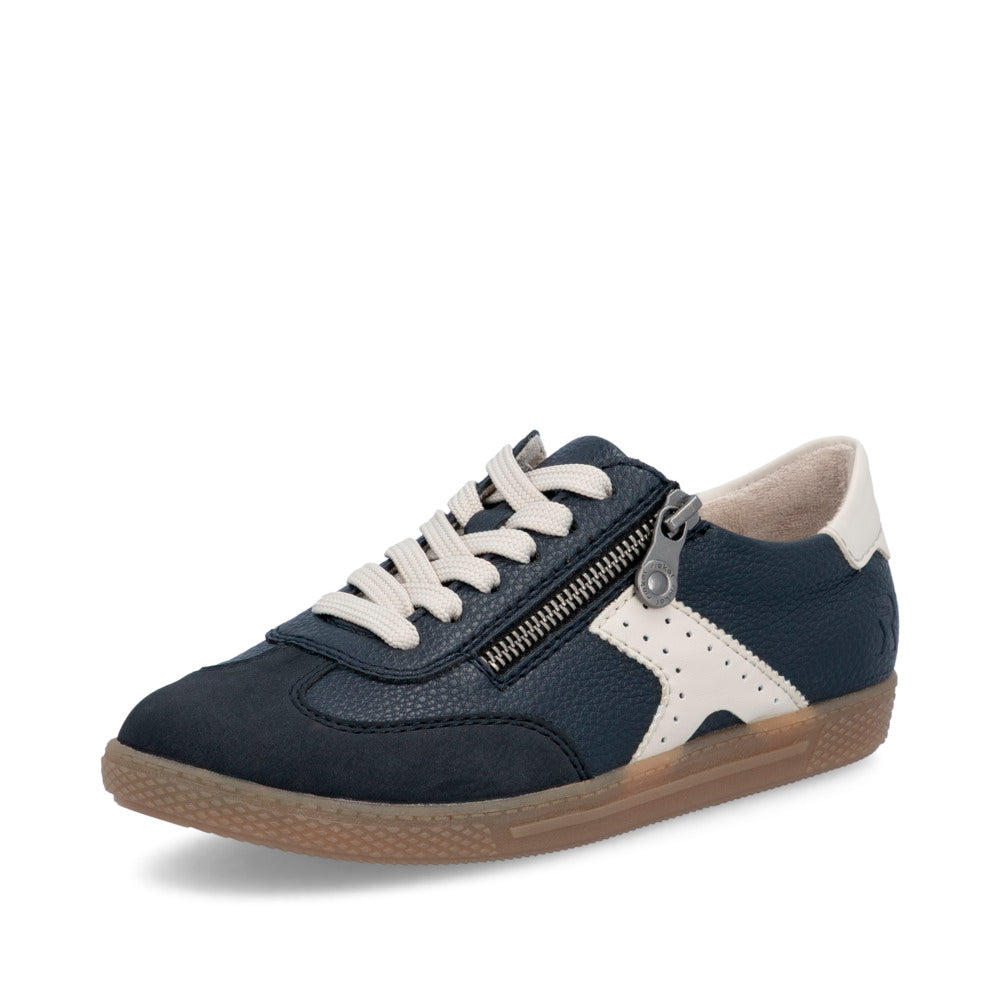 Rieker L970014 Womens Navy Gum Sole Trainer