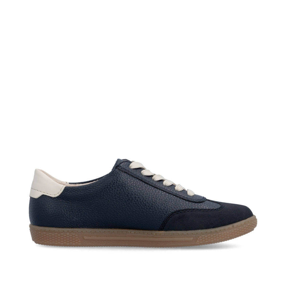 Rieker L970014 Womens Navy Gum Sole Trainer
