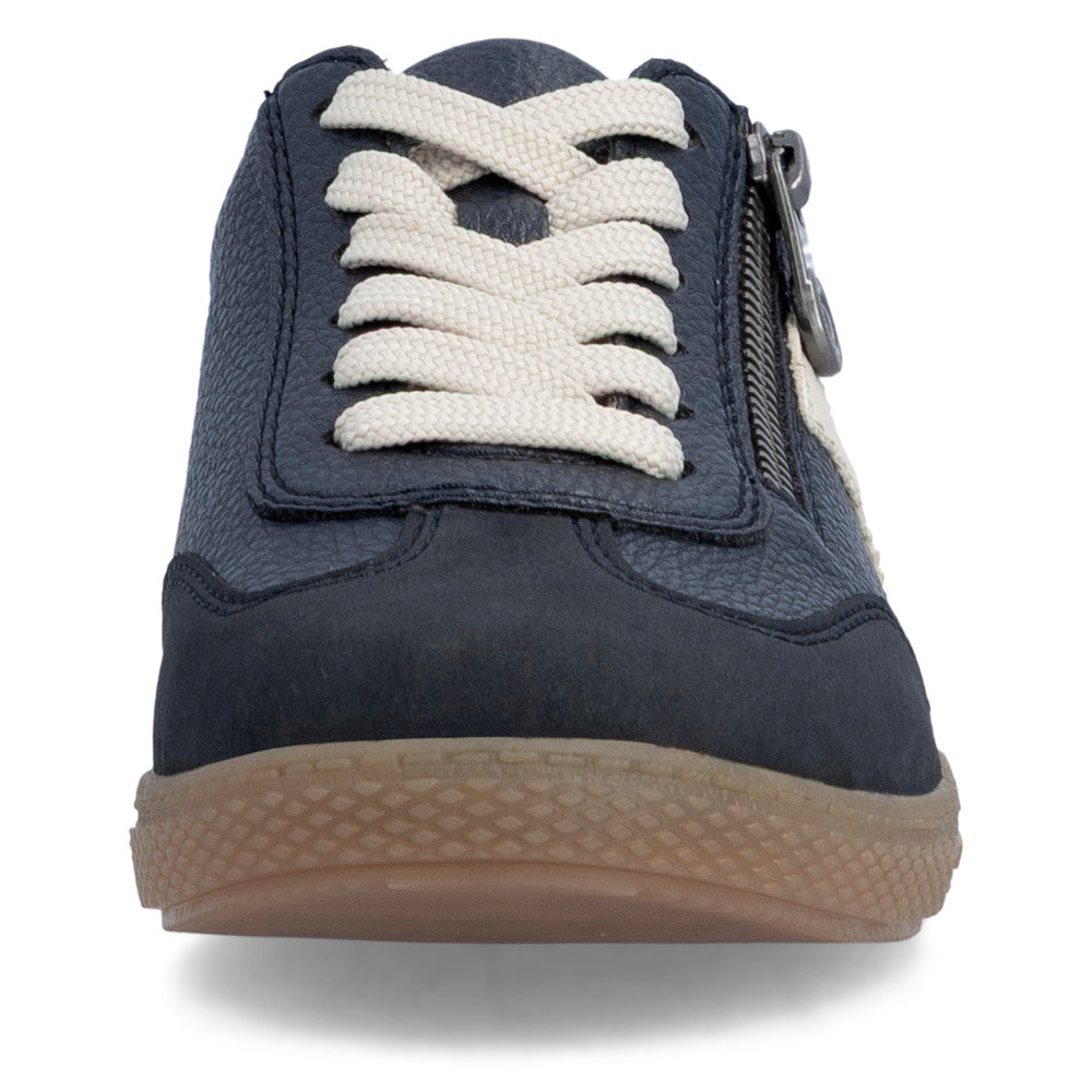 Rieker L970014 Womens Navy Gum Sole Trainer
