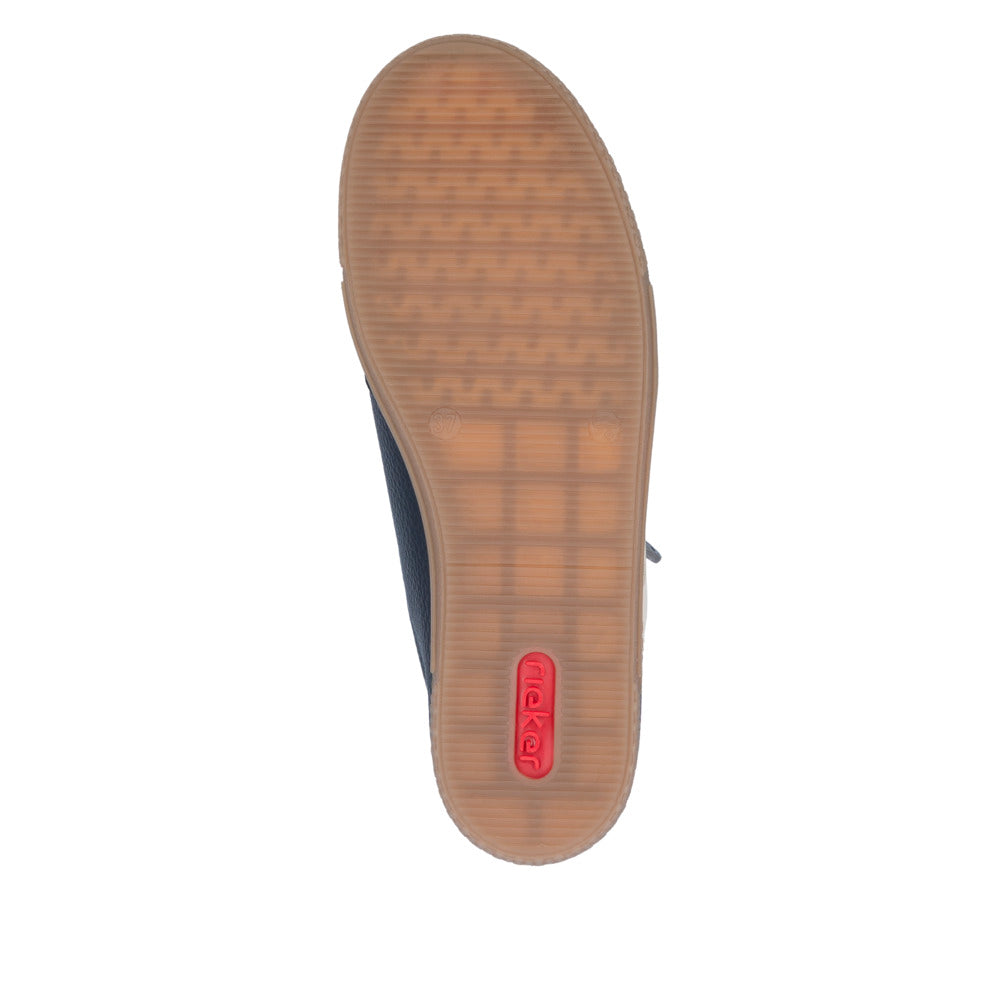Rieker L970014 Womens Navy Gum Sole Trainer