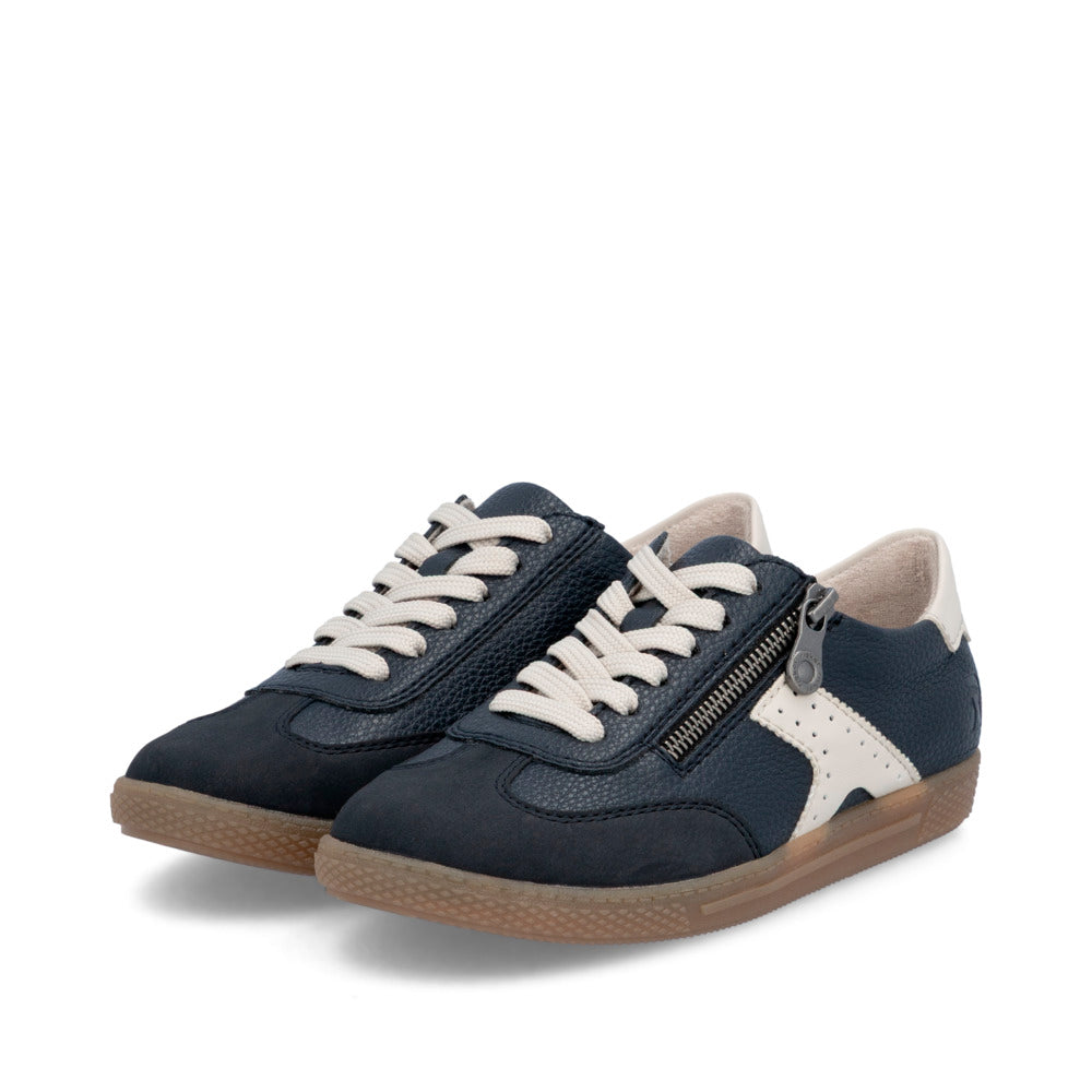 Rieker L970014 Womens Navy Gum Sole Trainer
