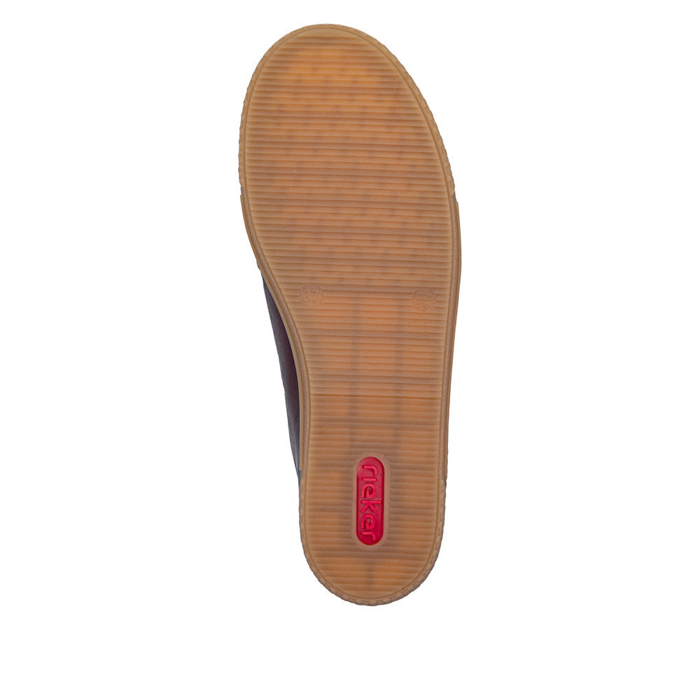 Rieker L970030 Womens Burgundy Gum Sole Trainer
