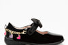 Lelli Kelly Aurora Bracelet Girls Black Patent School Shoe F Width