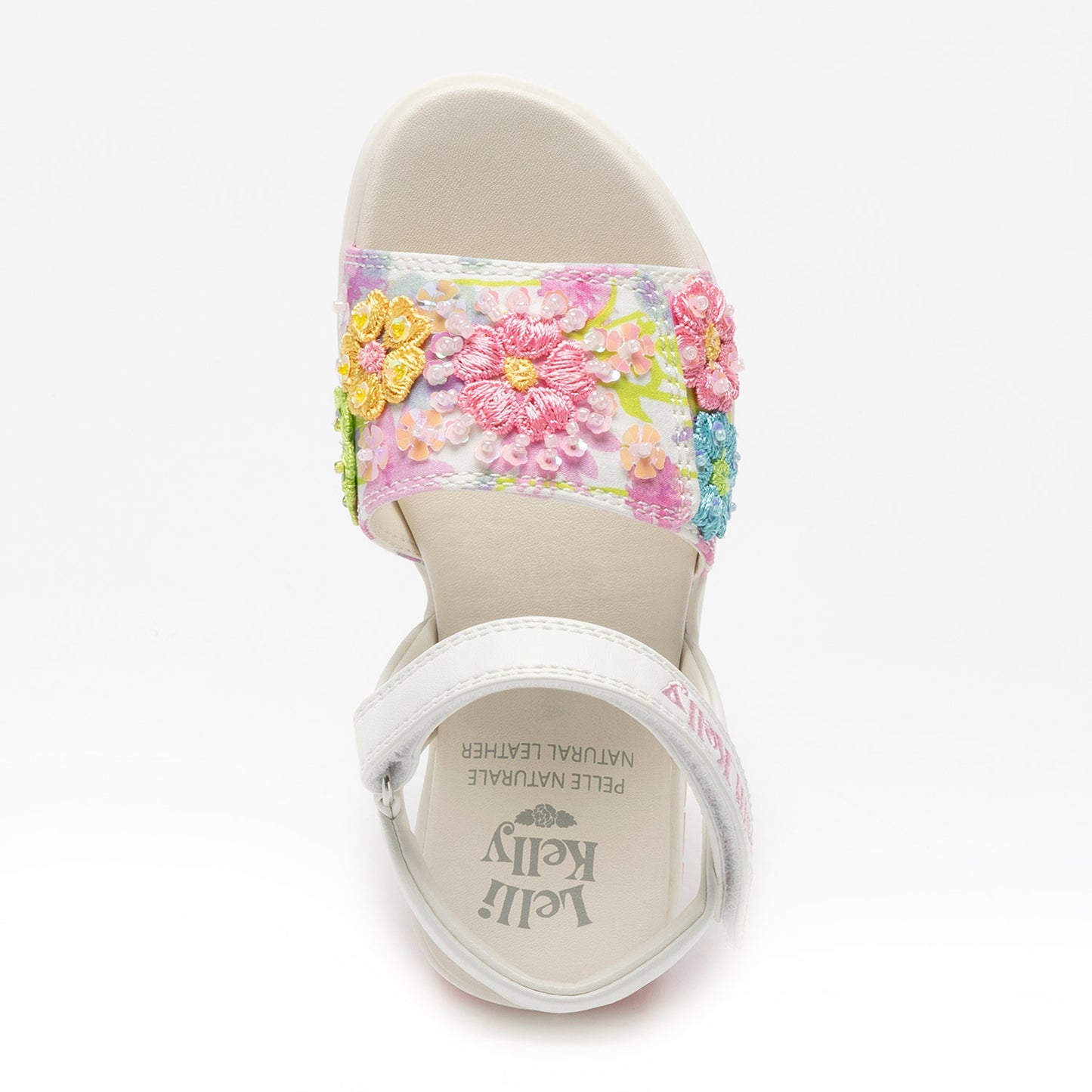 Lelli Kelly Eloise Girls White Embroidered Sandal
