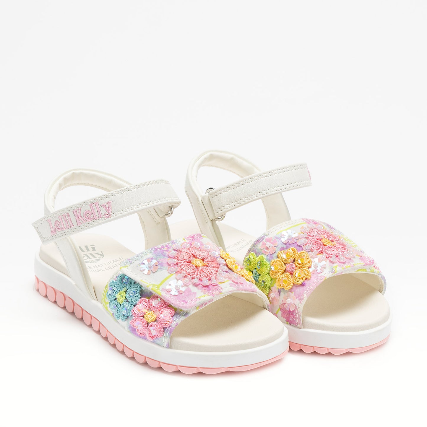 Lelli Kelly Eloise Girls White Embroidered Sandal