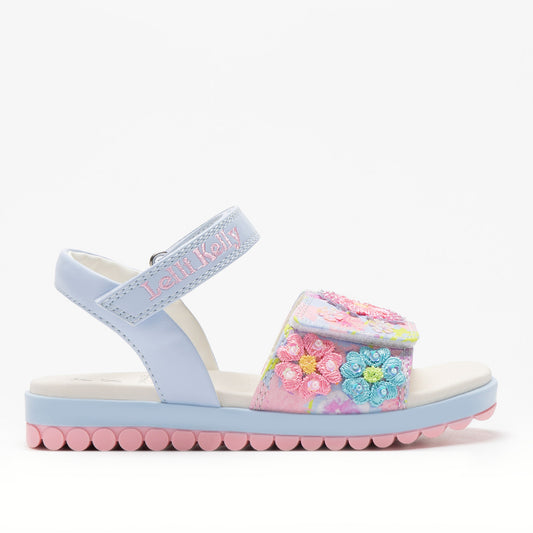 Lelli Kelly Eloise Girls Lilac Embroidered Sandal