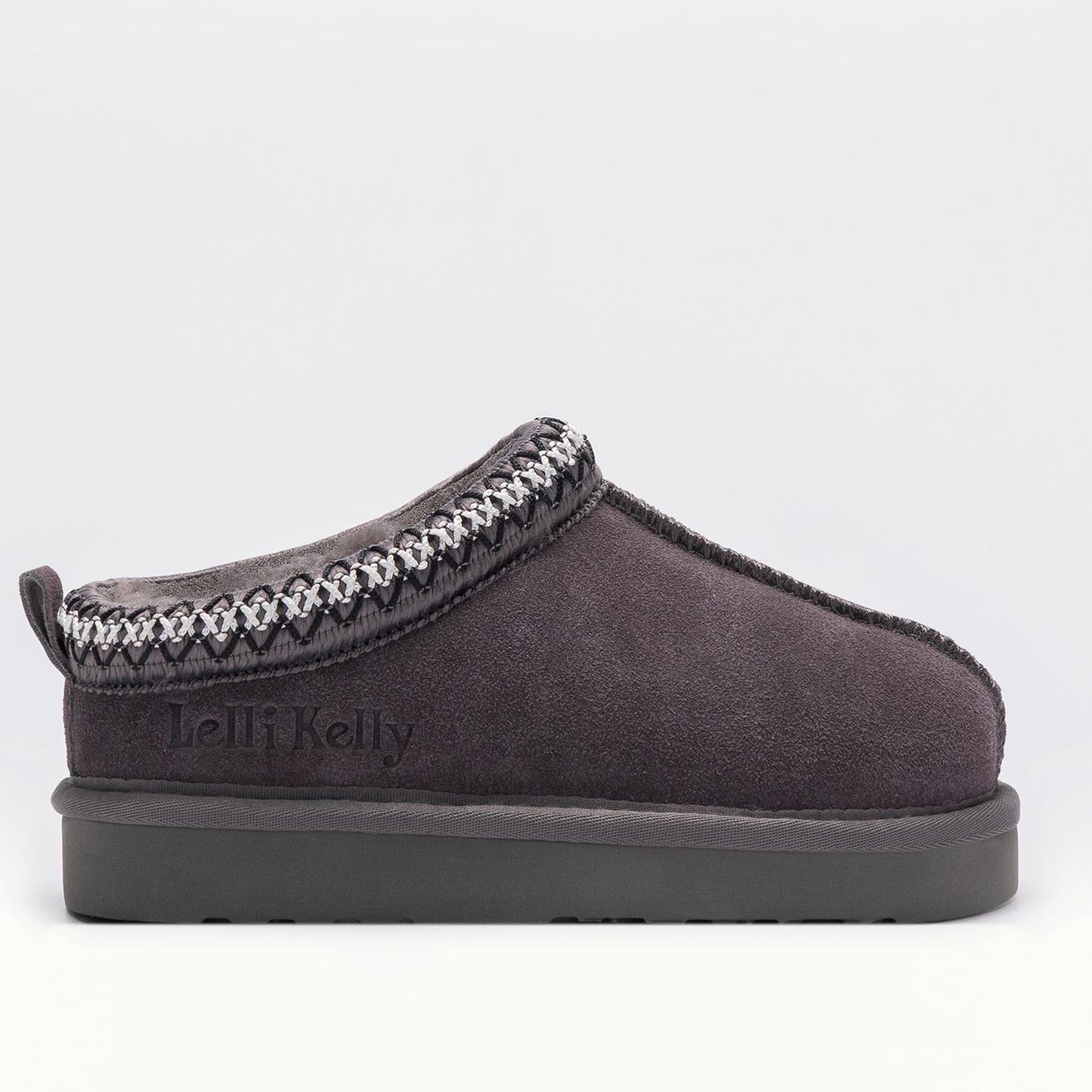 Lelli Kelly Lidia Girls Grey Suede Mule Slippers