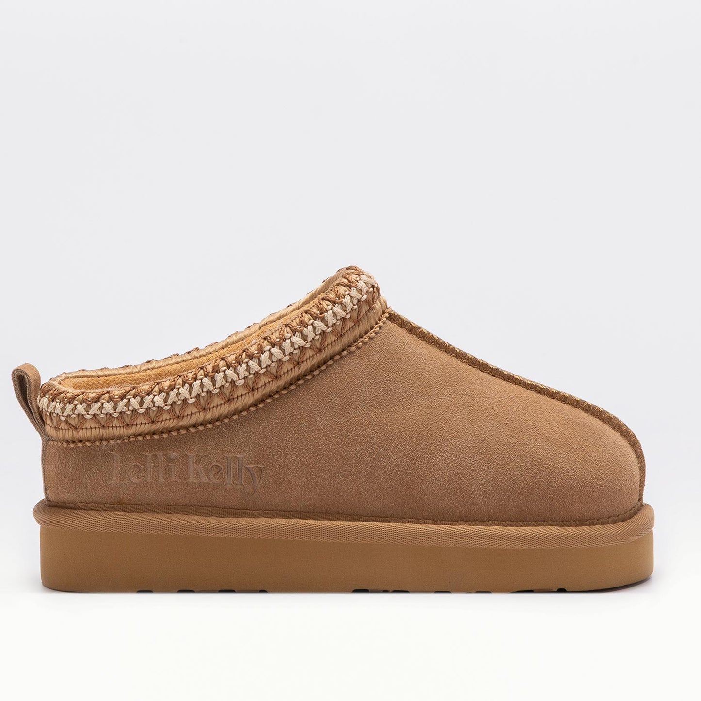 Lelli Kelly Lidia Girls Tan Suede Mule Slippers