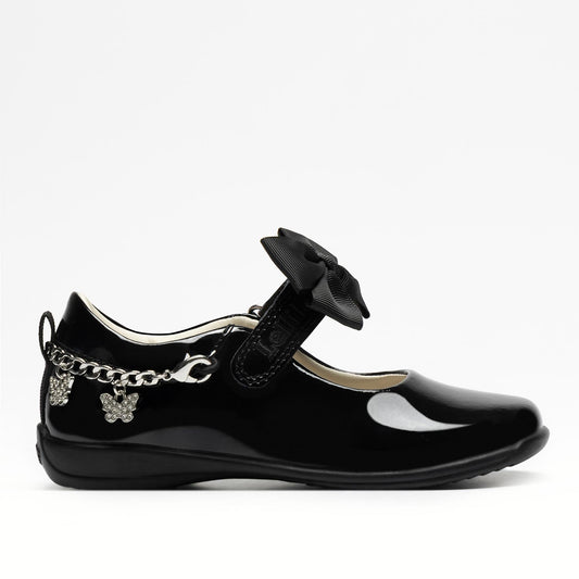 Lelli Kelly Izzy Girls Black Patent Bracelet School Shoe