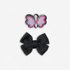 Lelli Kelly Luna Butterfly Girls Black Patent School Shoe