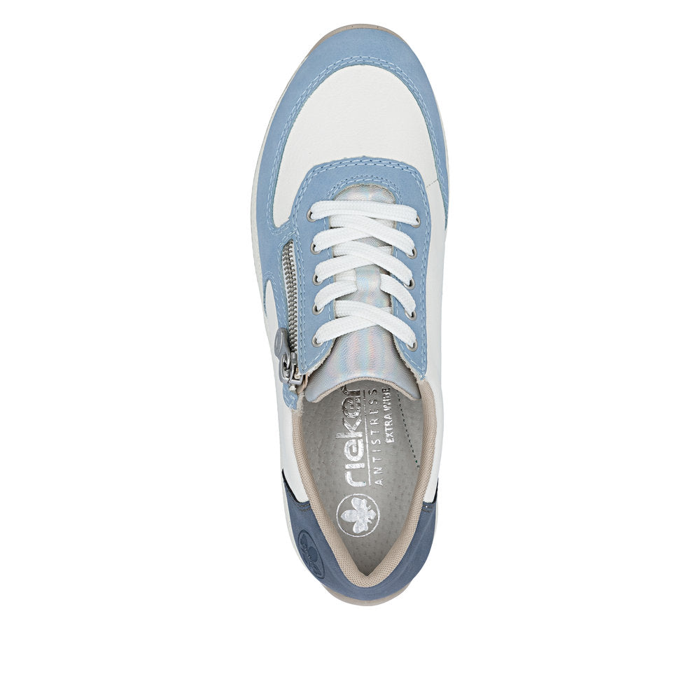 Rieker N111210 Womens Blue Combi Trainer
