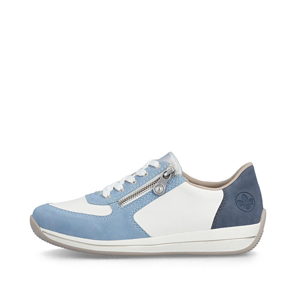 Rieker N111210 Womens Blue Combi Trainer