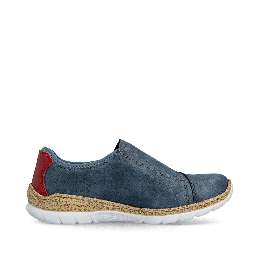Rieker N426414 Womens Blue Slip On Shoe