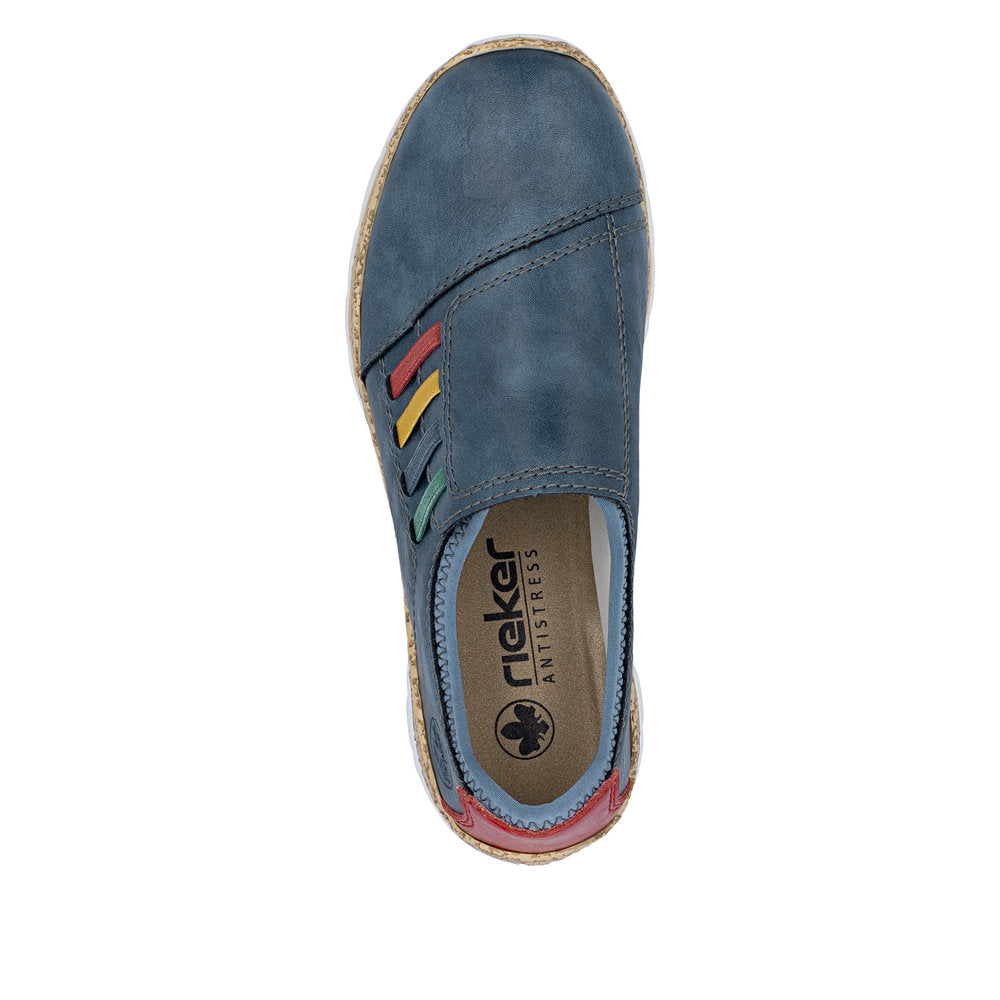 Rieker N426414 Womens Blue Slip On Shoe