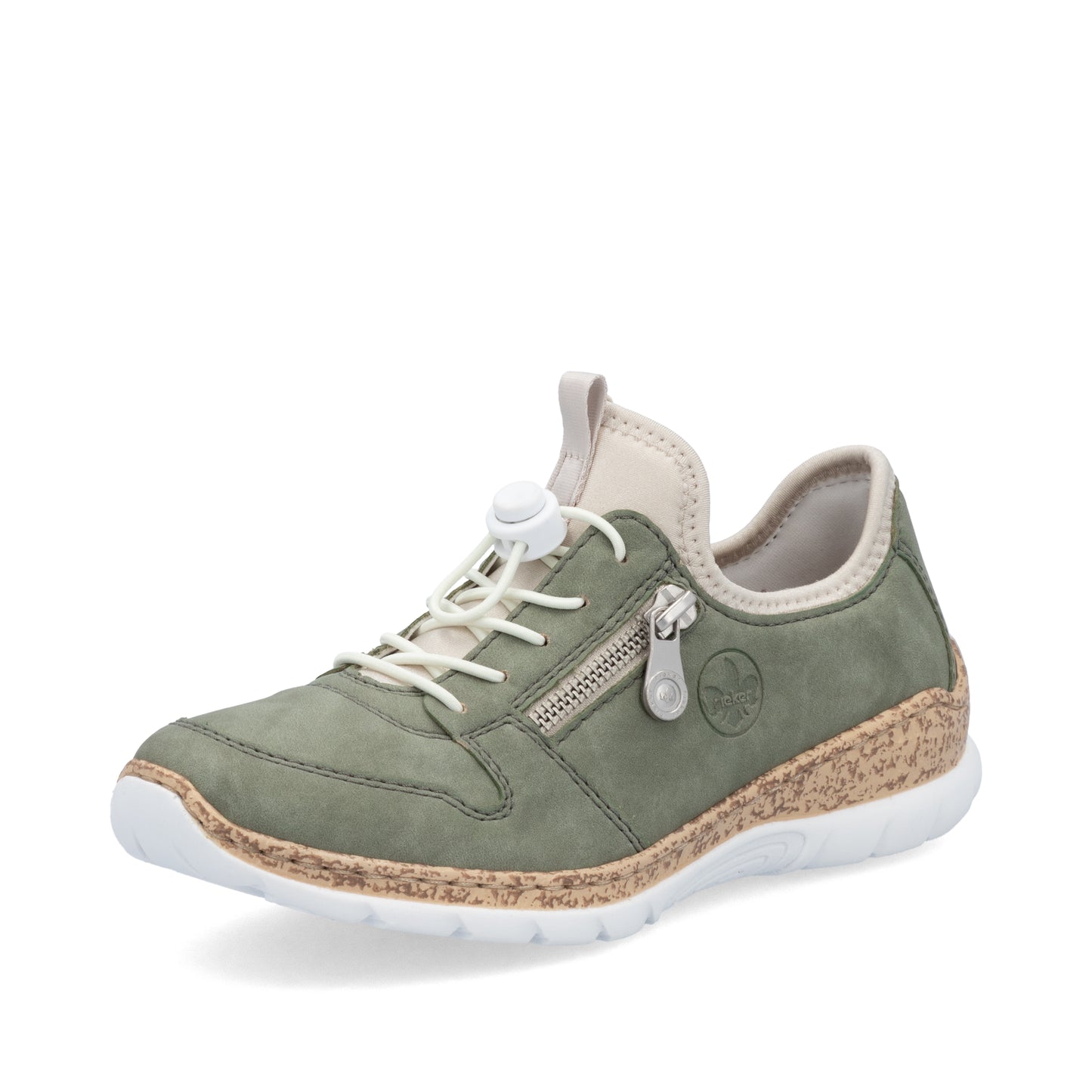 Rieker N42G052 Womens Sage Green Trainer
