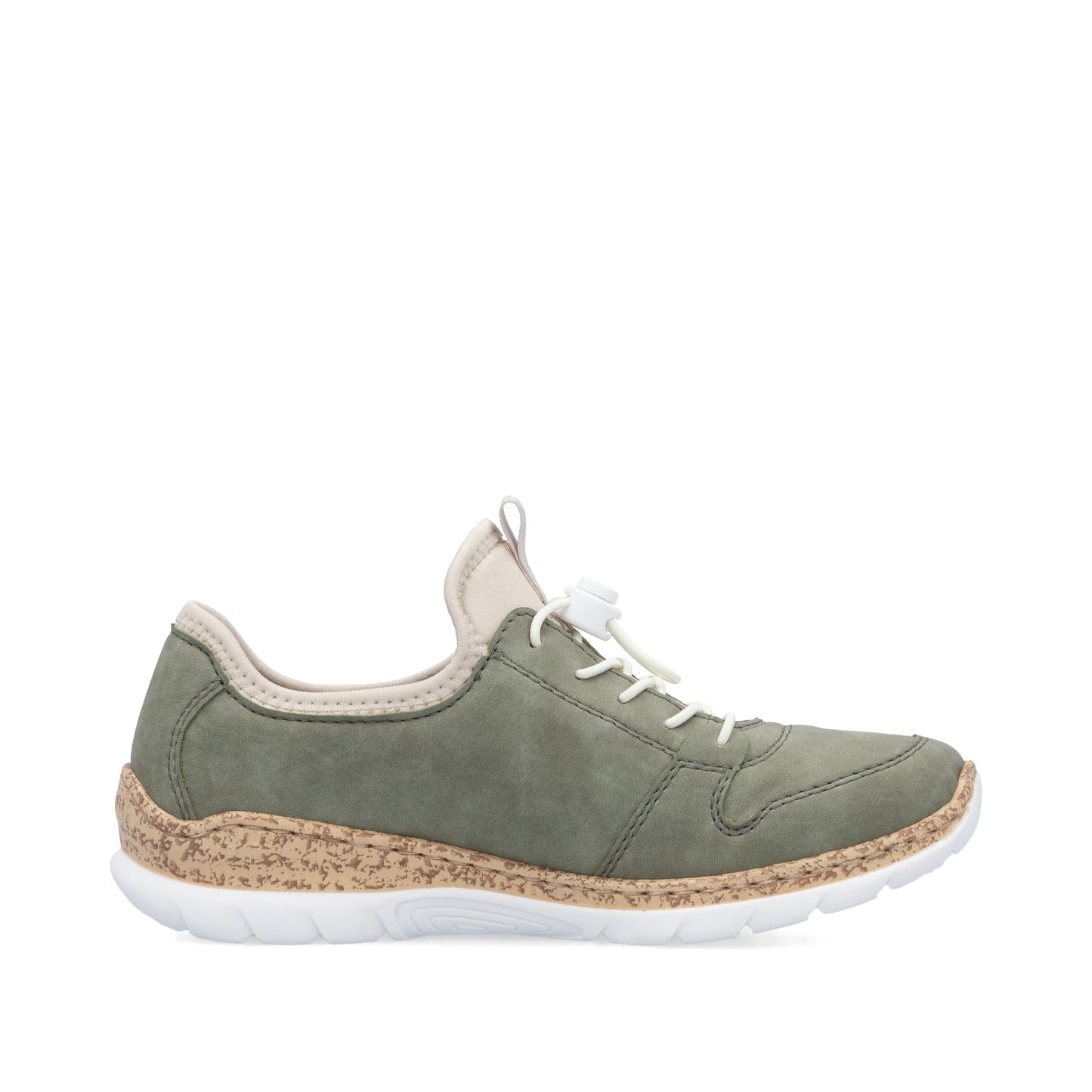 Rieker N42G052 Womens Sage Green Trainer