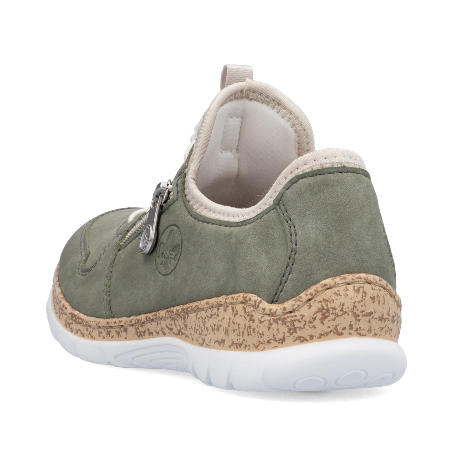 Rieker N42G052 Womens Sage Green Trainer