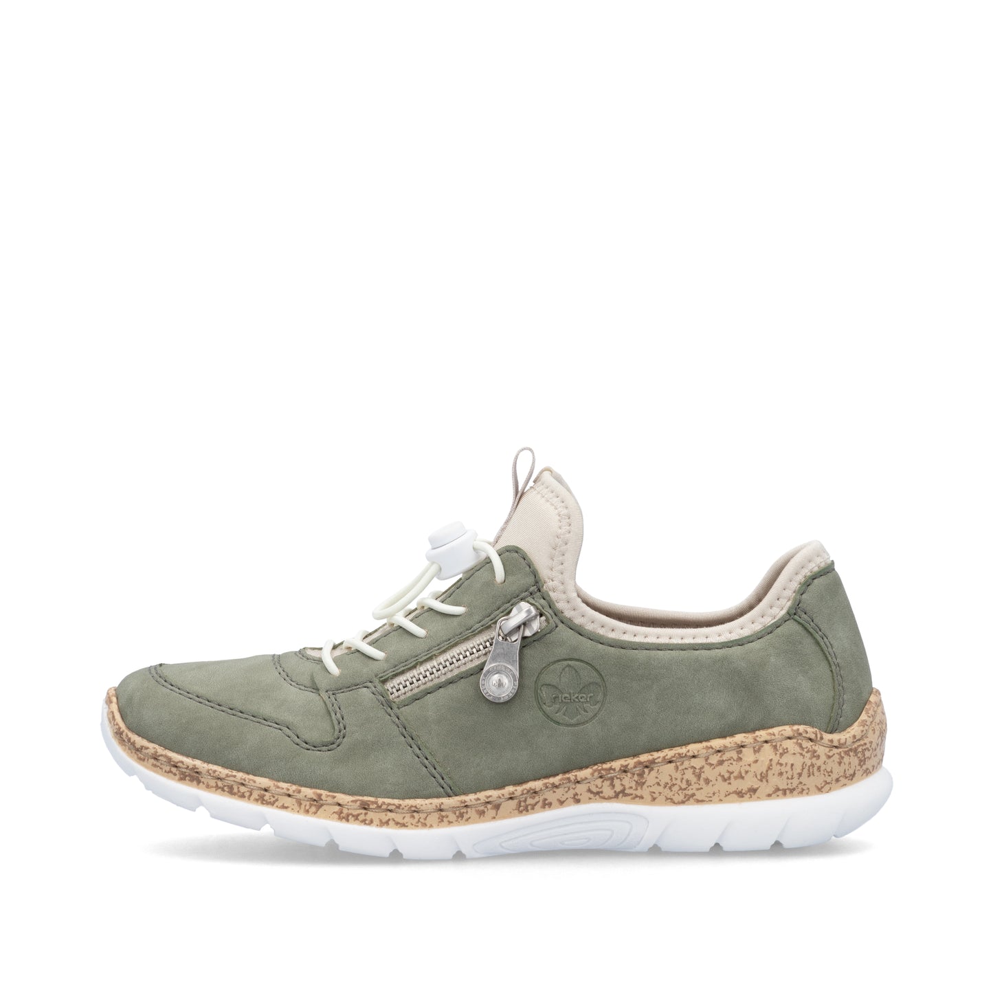 Rieker N42G052 Womens Sage Green Trainer