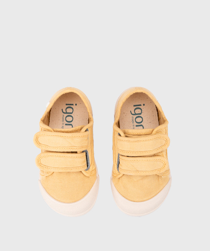 Igor Lona V Yellow Canvas Barefoot Shoe