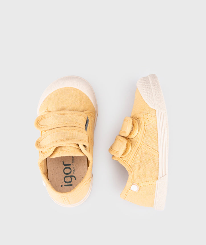 Igor Lona V Yellow Canvas Barefoot Shoe